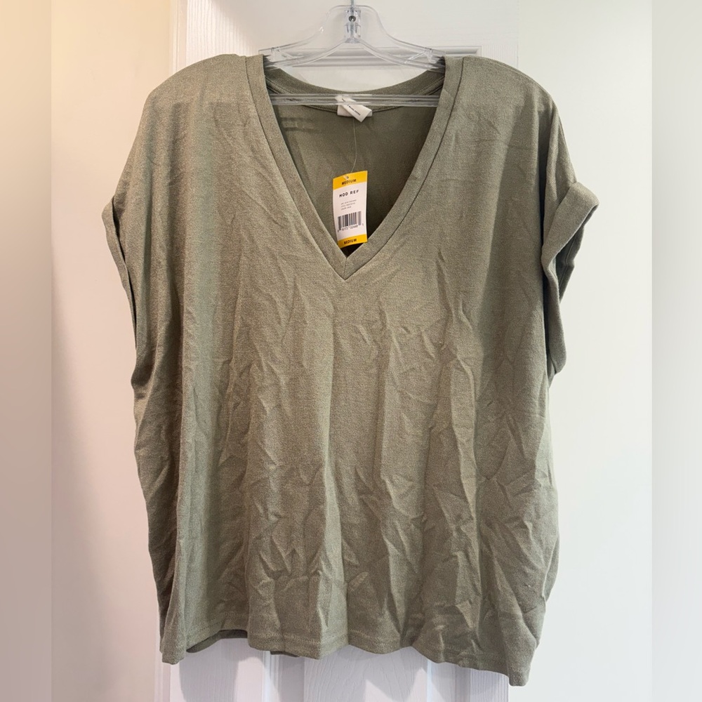 Mod Ref Green Cap Sleeve Boxy T-Shirt